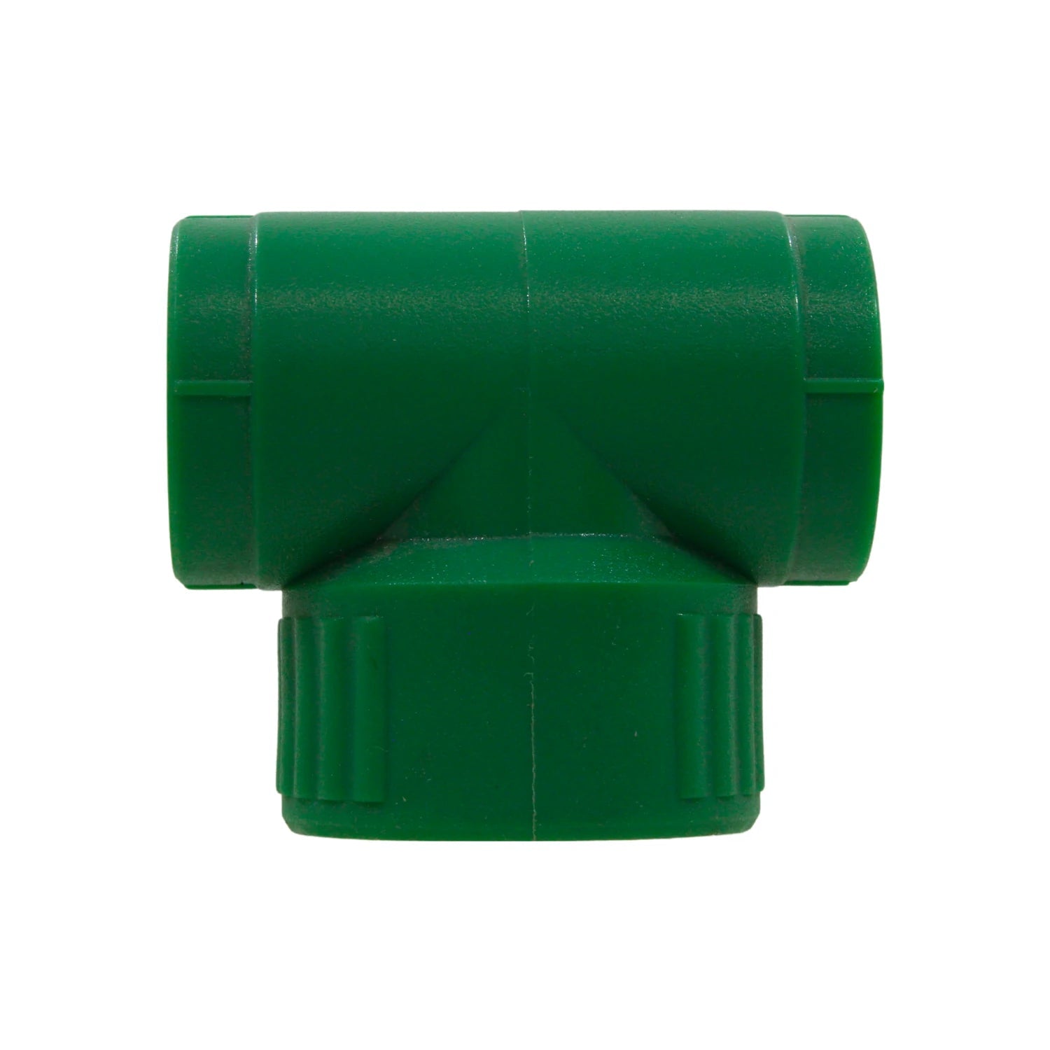 Conector tipo tee PPR verde 20mm rosca interna hembra para instalaciones de agua potable
