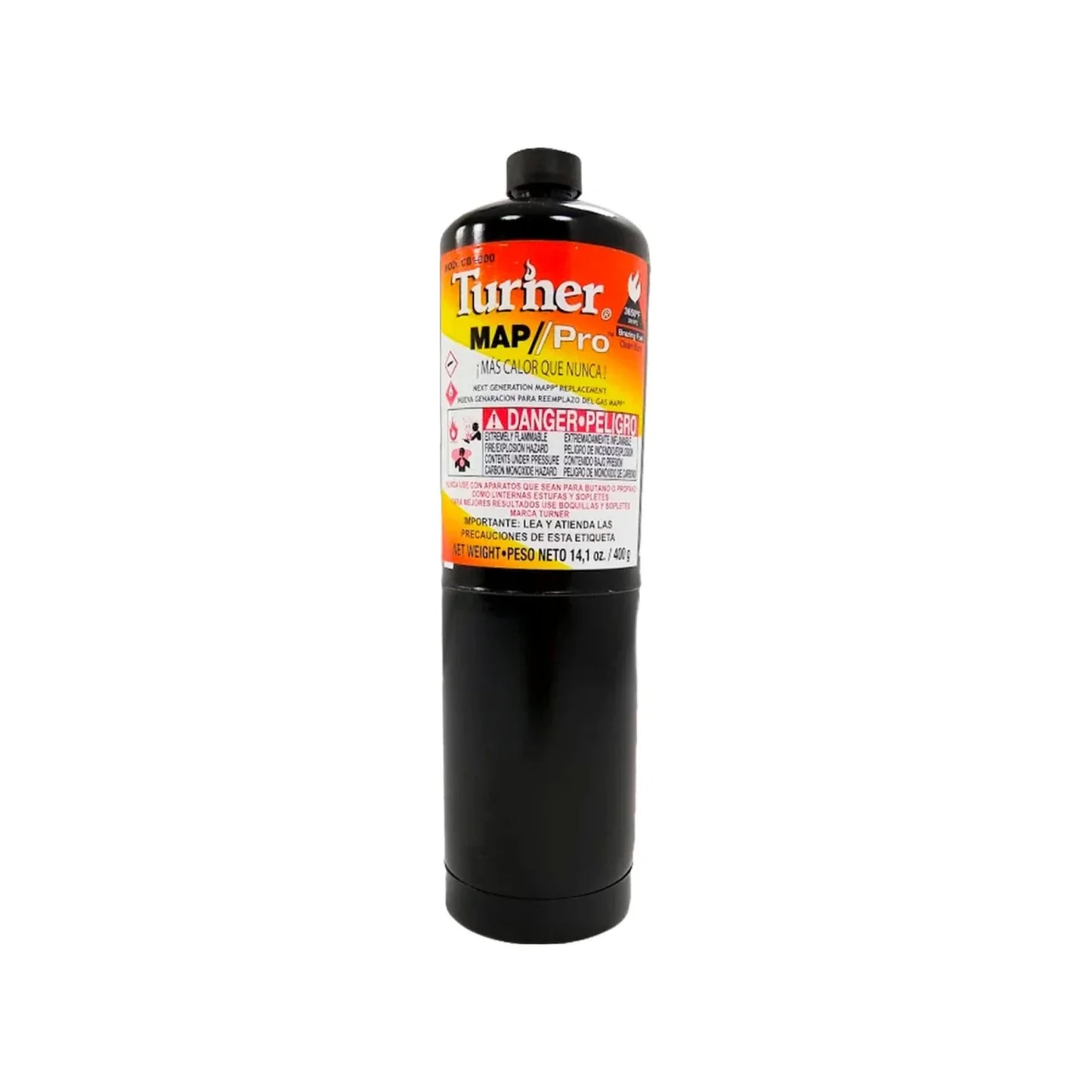 Gas para soplete 417 ml MAP Turner negro