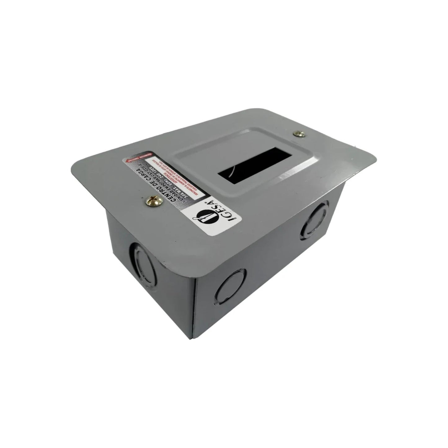 Centro de carga Igesa gris para 1 pastilla, caja eléctrica empotrable para interruptor termomagnético