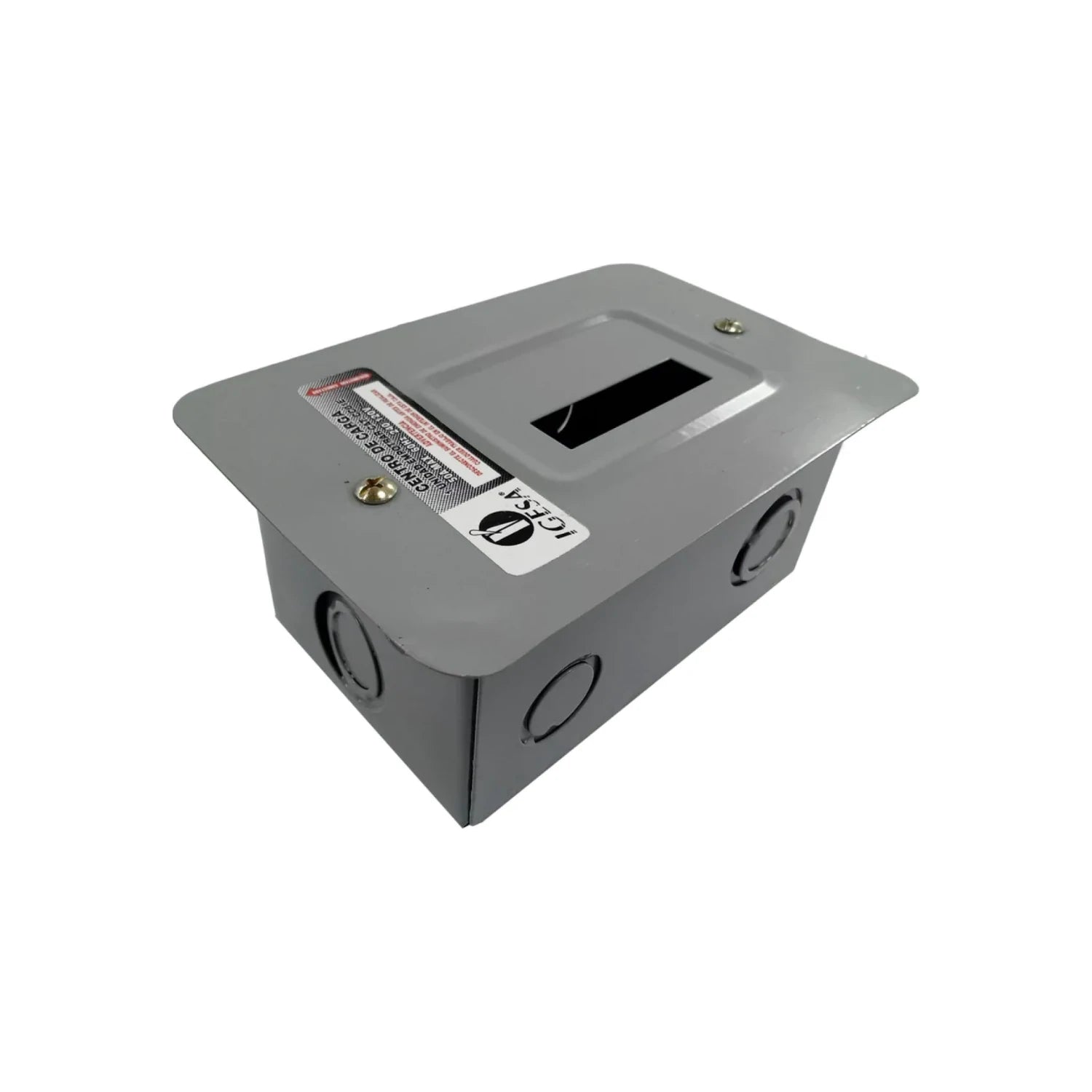 Centro de carga Igesa gris para 1 pastilla, caja eléctrica empotrable para interruptor termomagnético