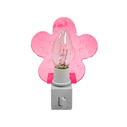 Lámpara de noche 4 W flor con apagador Fulgore FU0167