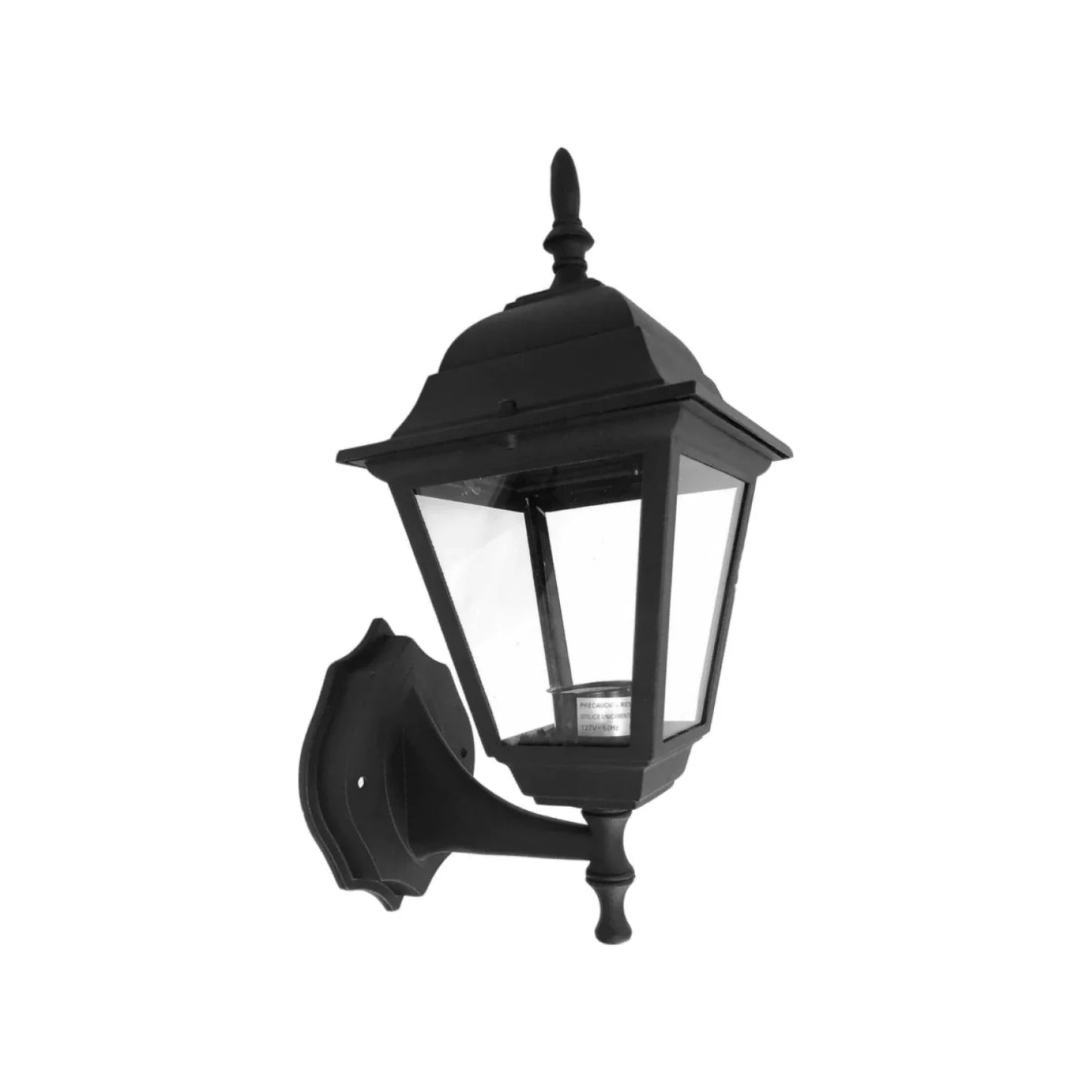 Lámpara farol cuadrado soportado negro Fulgore FU0781