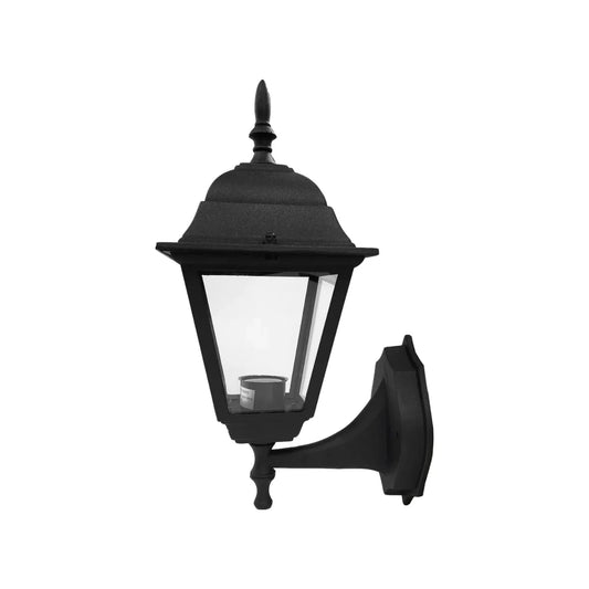 Lámpara farol cuadrado soportado negro Fulgore FU0781