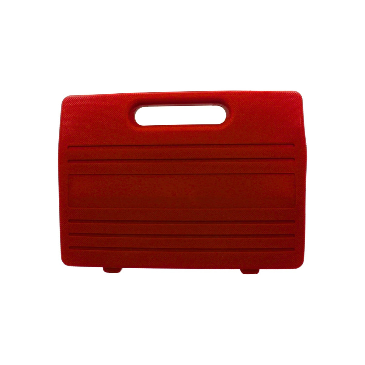 Maletín de plástico rojo para juego de dados hexagonales 1/4", asa integrada, resistente