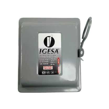Interruptor de seguridad 3 x 30 de porcelana Igesa IN3030
