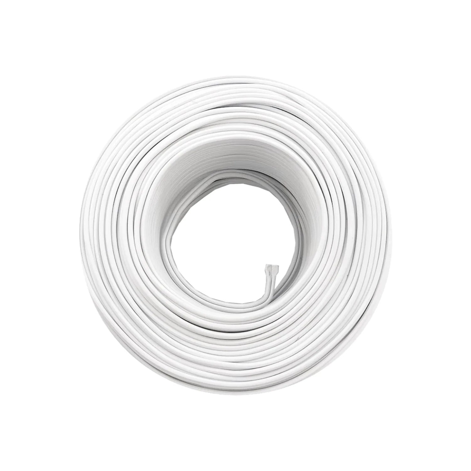 Cable eléctrico blanco calibre 14, rollo de 100 metros para instalaciones