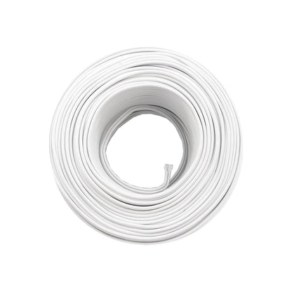 Cable eléctrico blanco calibre 14, rollo de 100 metros para instalaciones