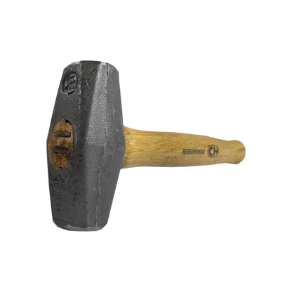 Marro tipo nevada CH de 2 libras con cabeza de acero forjado gris y mango de madera
