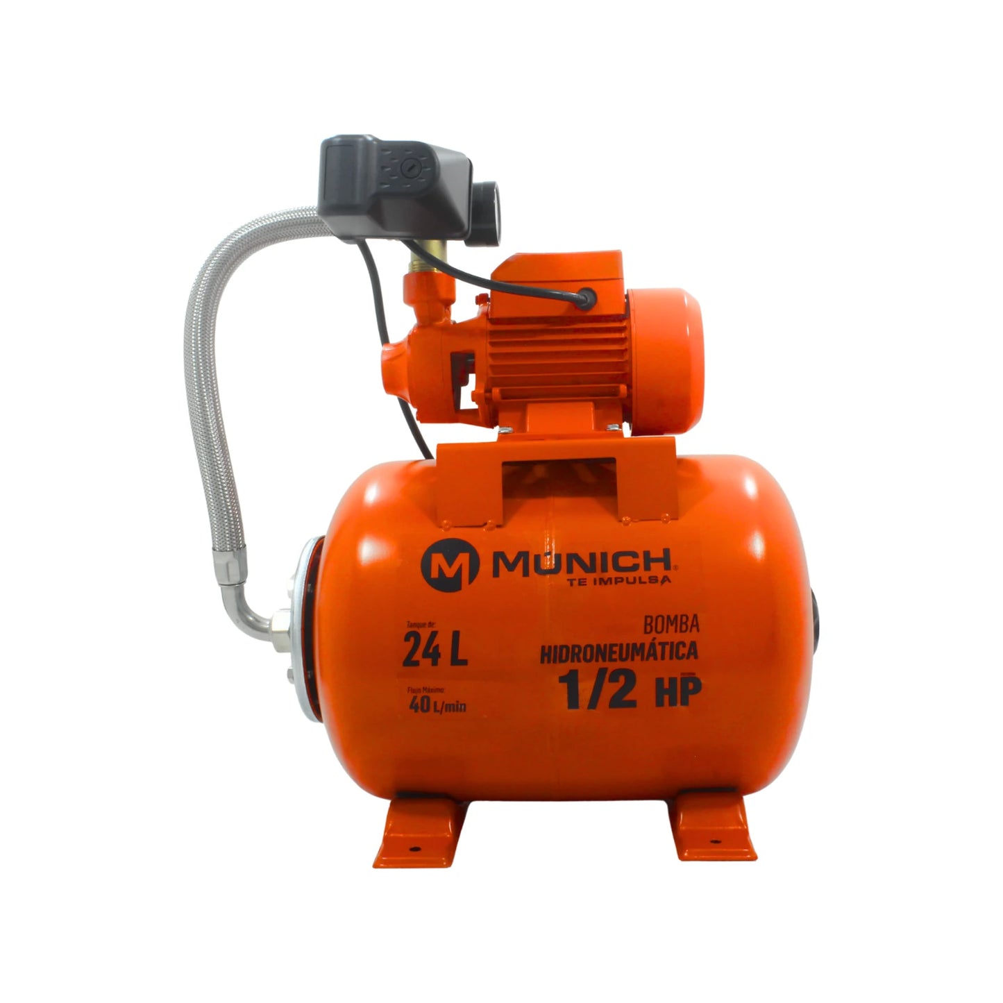 Hidroneumático 1/2 HP 24 litros Múnich TOQB60