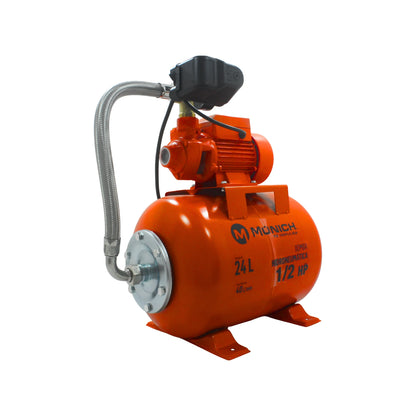 Hidroneumático 1/2 HP 24 litros Múnich TOQB60