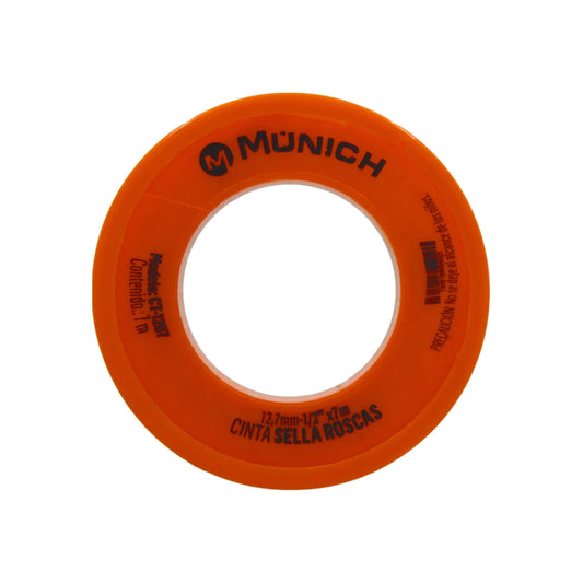 Cinta teflón 1/2"x7 m Múnich CT-1207