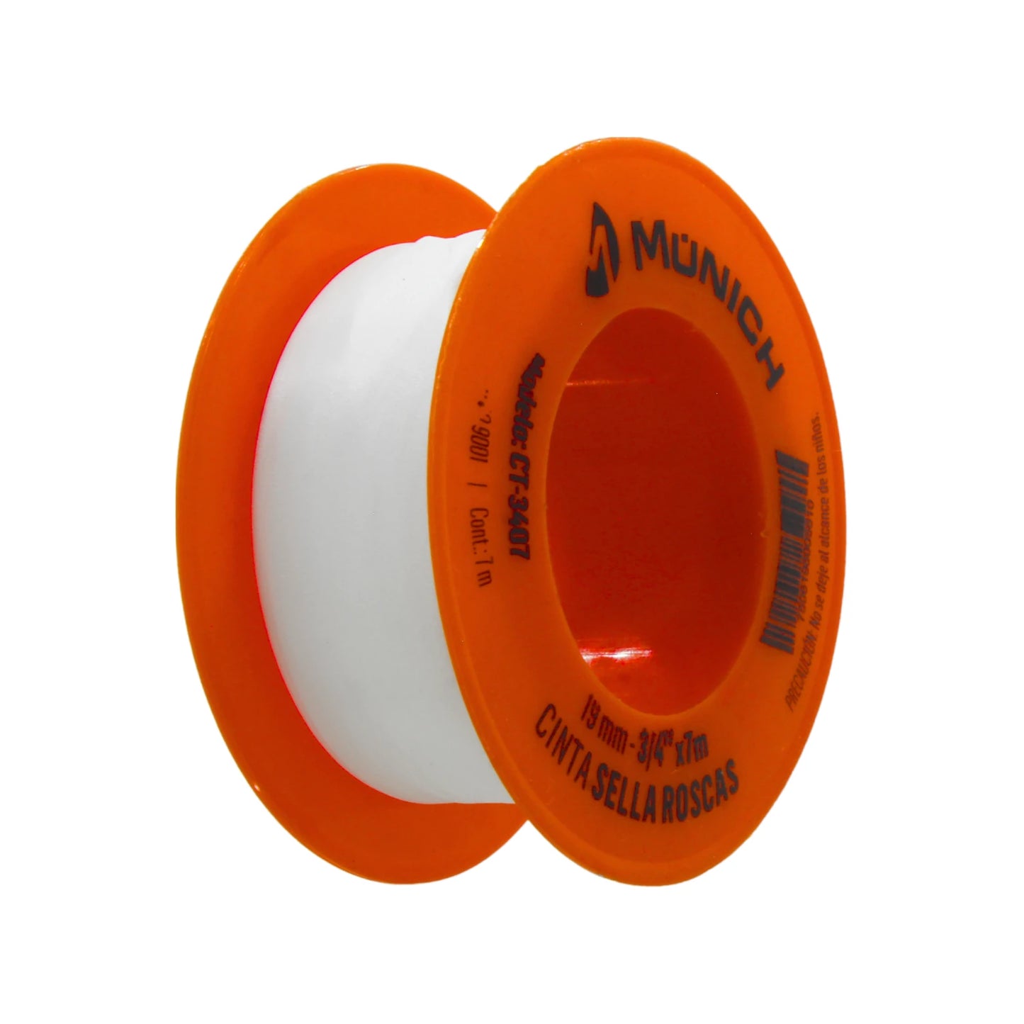 Cinta teflón 3/4"x7 m Múnich CT-3407