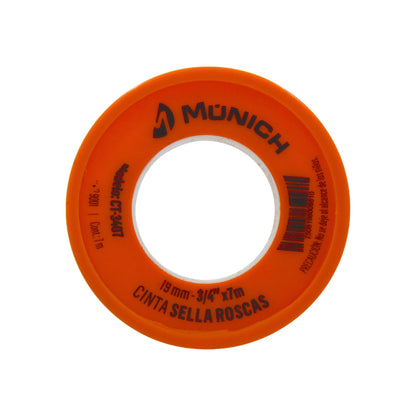 Cinta teflón 3/4"x7 m Múnich CT-3407