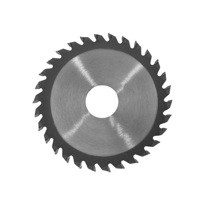 Disco sierra circular de 4 3/8" con 30 dientes de carburo para cortes en madera