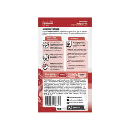 Colorante rojo granada Caballito