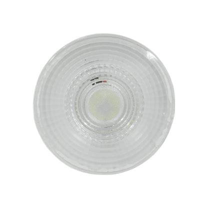 Lámpara LED redonda 45W luz fría, luminario de techo con difusor transparente estriado