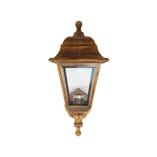 Lámpara farol clásico de pared plástico cobre Sanelec 1231