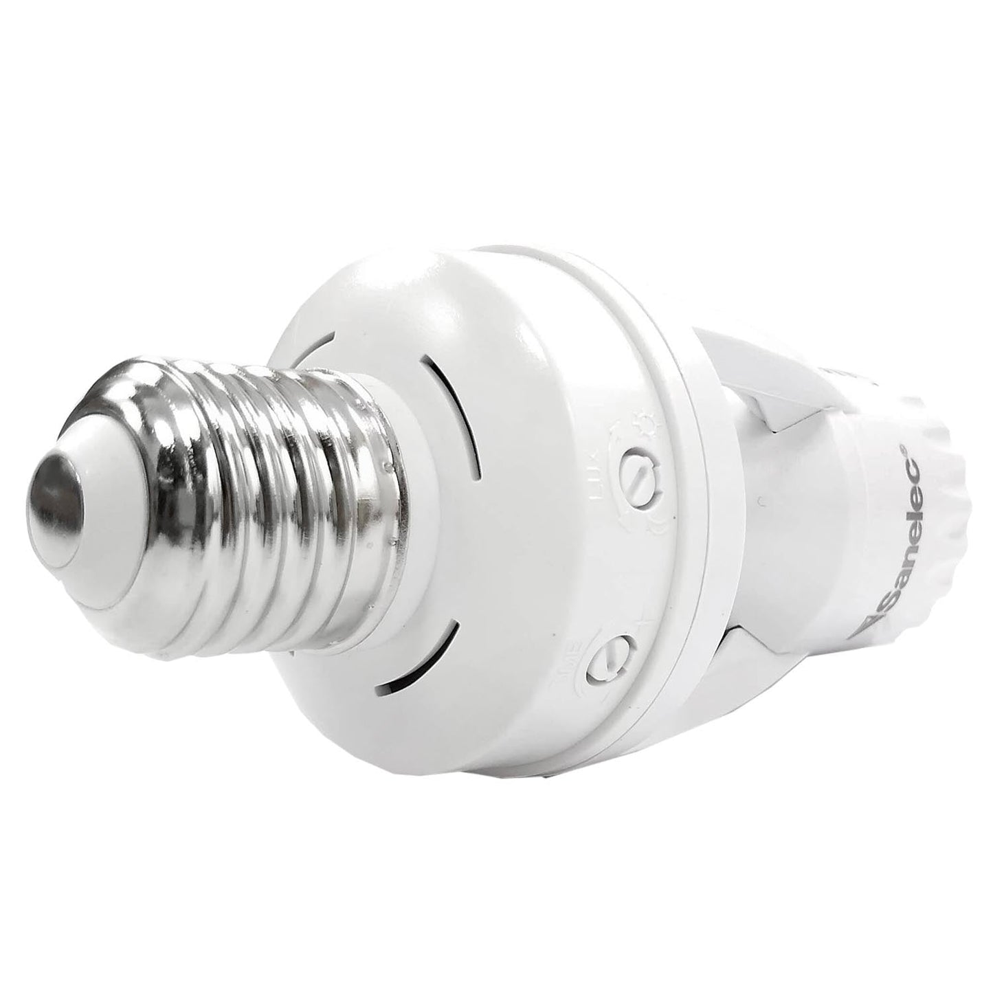 Socket Sanelec blanco con sensor de movimiento E27, adaptador para foco de luz automática