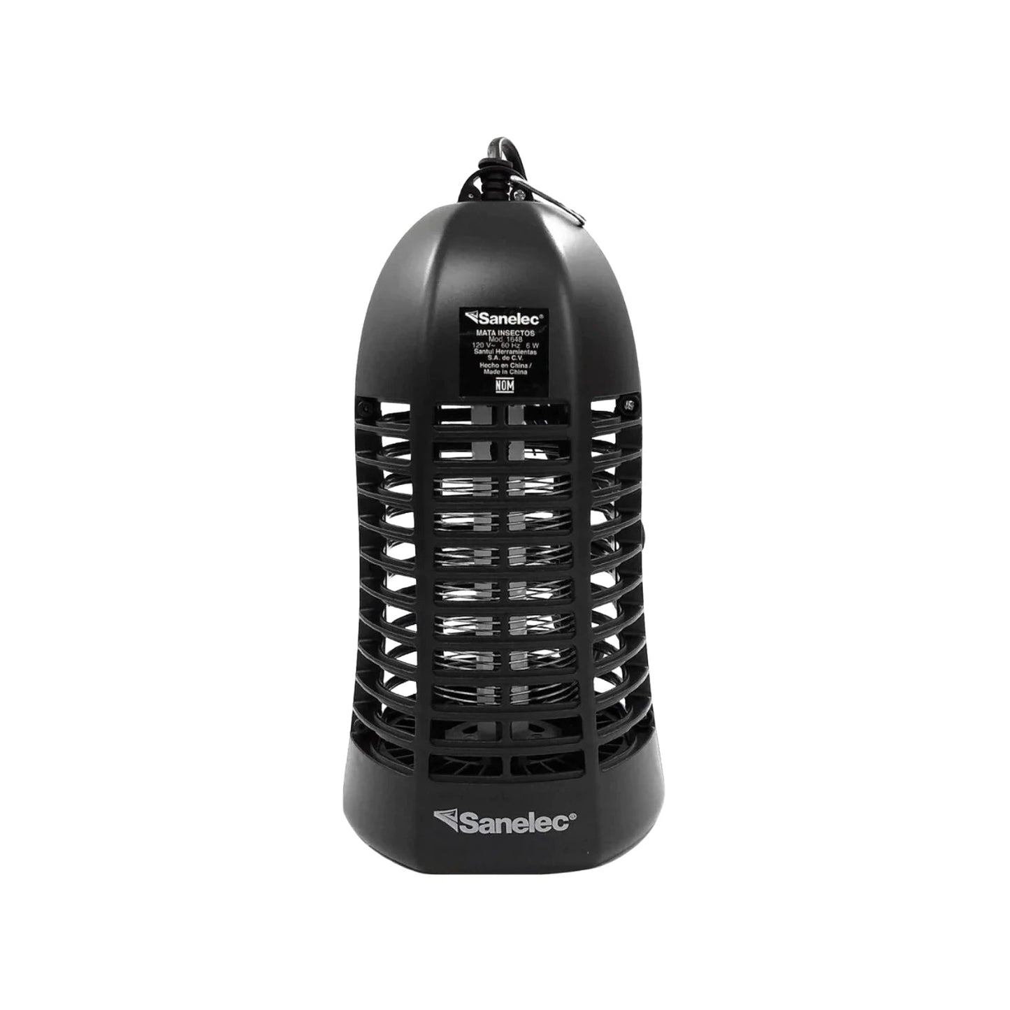 Mata insectos eléctrico Sanelec 6W color negro, ideal para mosquitos y moscas.