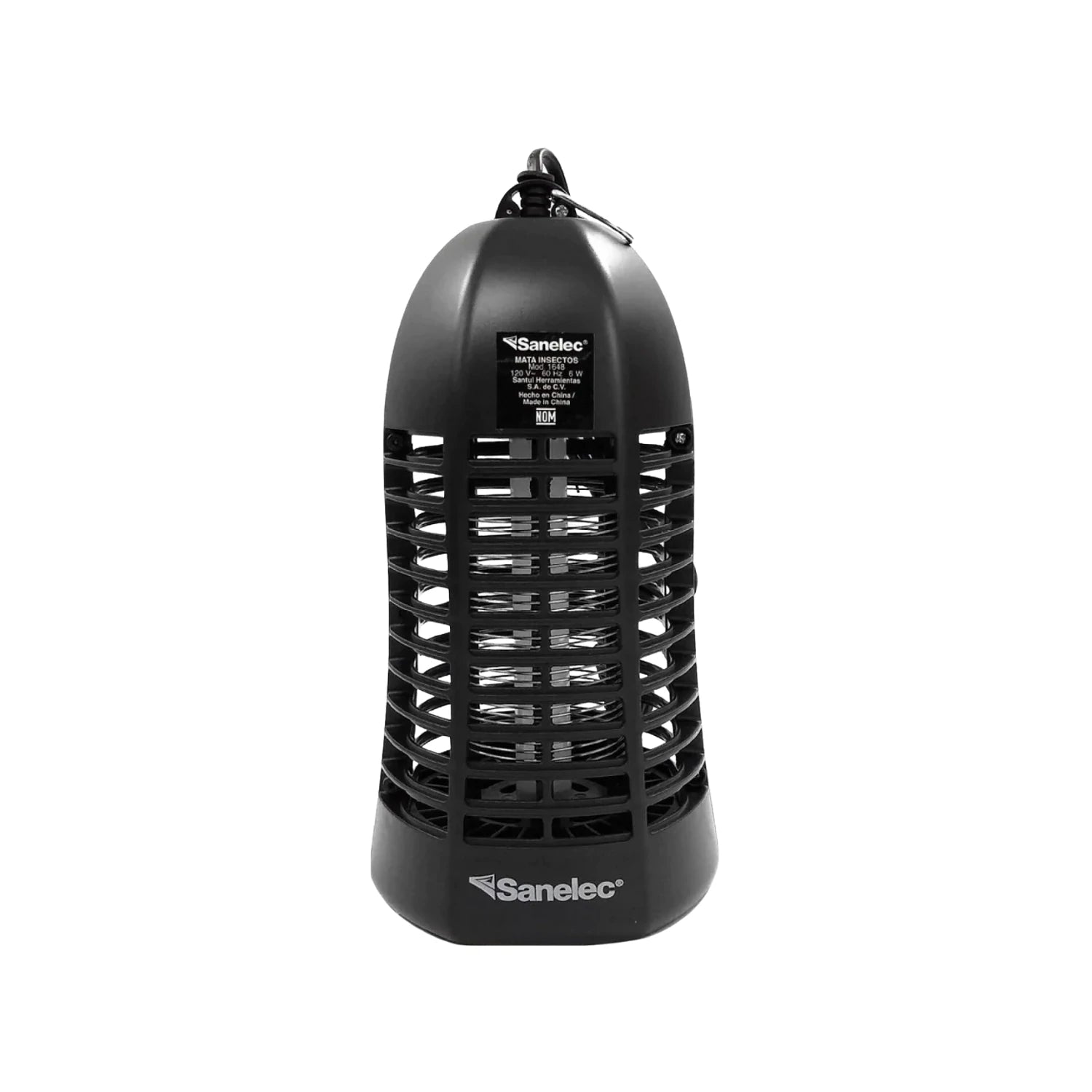 Mata insectos eléctrico Sanelec 6W color negro, ideal para mosquitos y moscas.