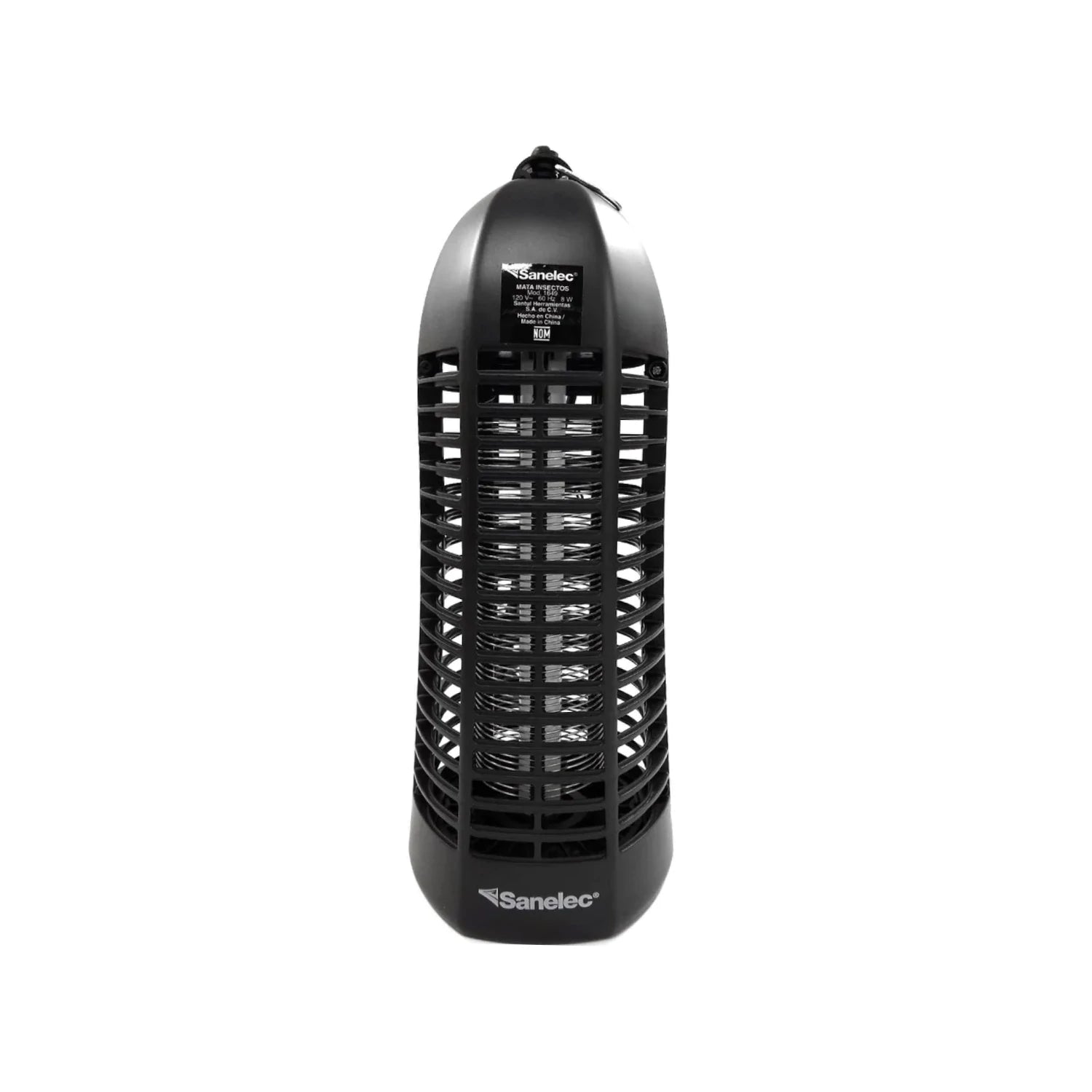 Mata insectos eléctrico Sanelec negro con luz UV, trampa para mosquitos y moscas