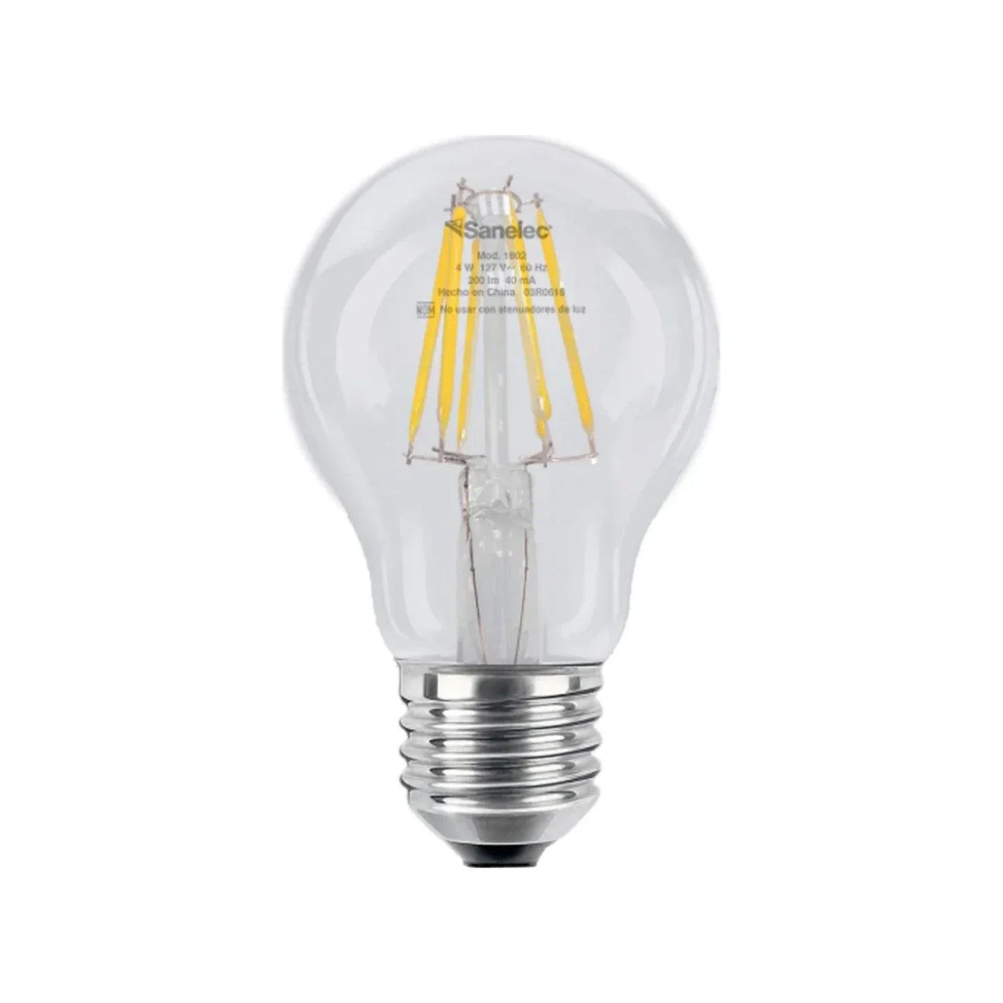 Lámpara vintage 4 W led luz fría tipo globo Sanelec 1802