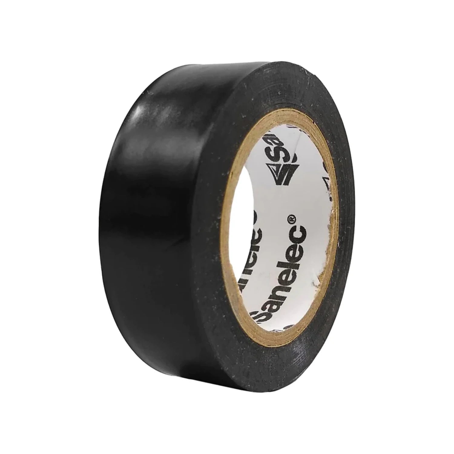 Cinta de aislar eléctrica negra Sanelec, rollo para protección y conexiones de cables