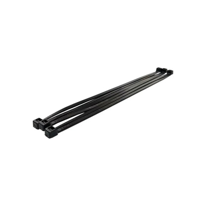 Manojo de cinchos negros para sujeción y organización de cables eléctricos