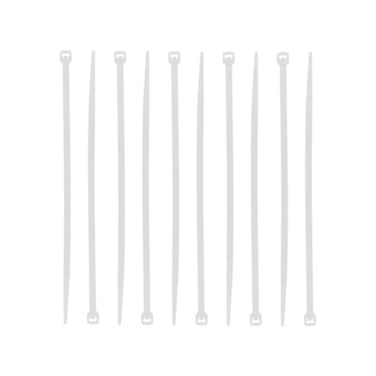 Cinchos blancos de nylon, bridas plásticas para organizar y sujetar cables, herramienta ferretera resistente