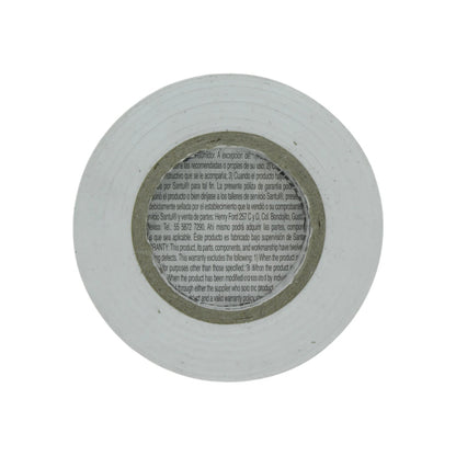 Cinta aislante blanca, rollo de alta adherencia para electricidad, aislamiento y seguridad de cables.