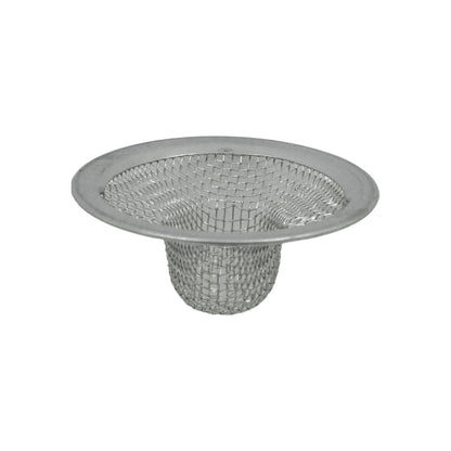 Cedazo de malla de acero inoxidable para lavabo o fregadero, ideal para retener residuos.