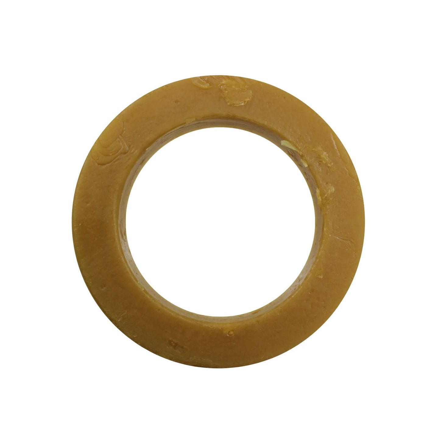 Cuello de cera para inodoro, sello de descarga de WC, color miel, sin guía