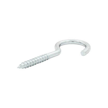 Armella abierta metálica con rosca 23x110mm para fijación, acabado galvanizado