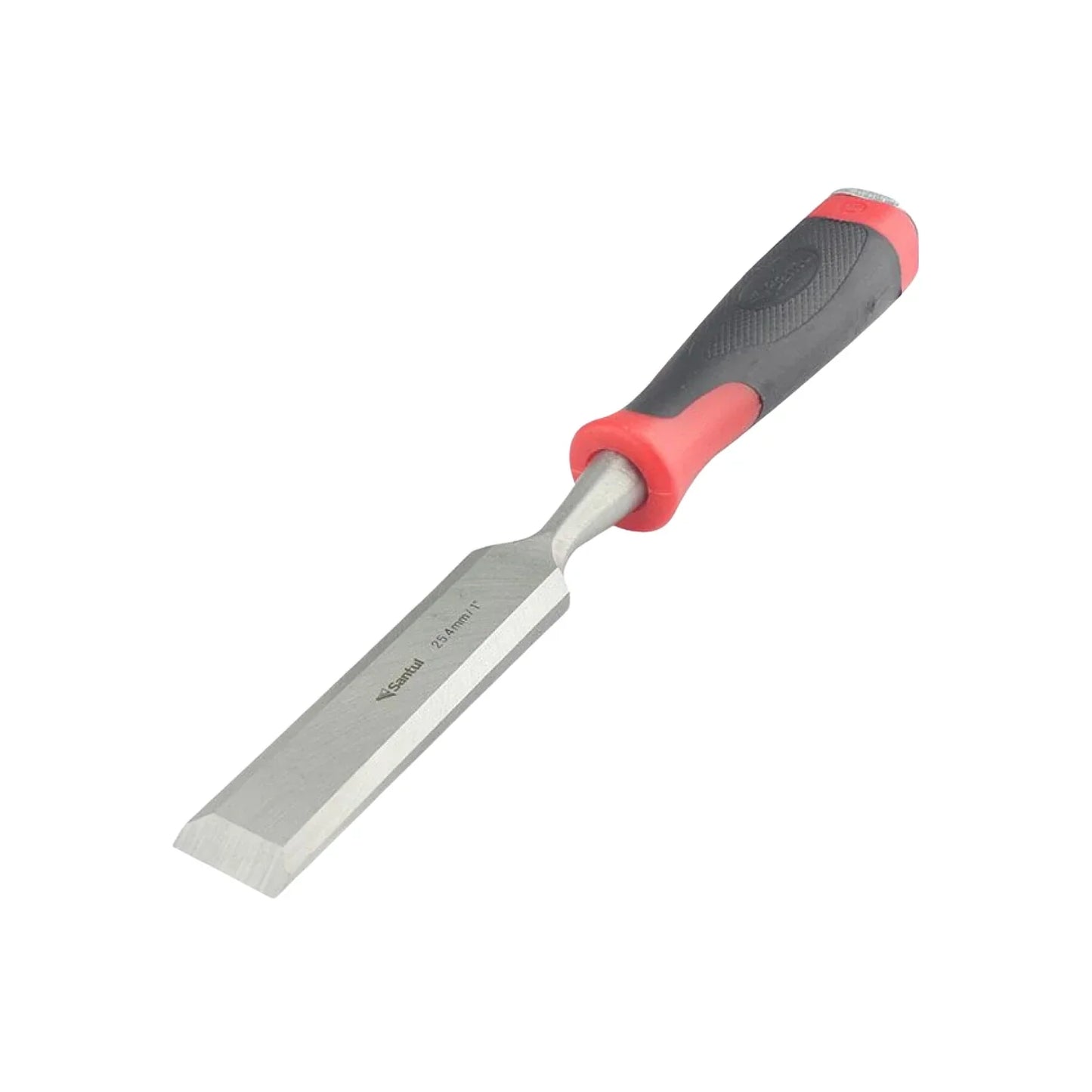 Formón Santul de 1 pulgada (25.4mm) con mango ergonómico antiderrapante rojo y negro