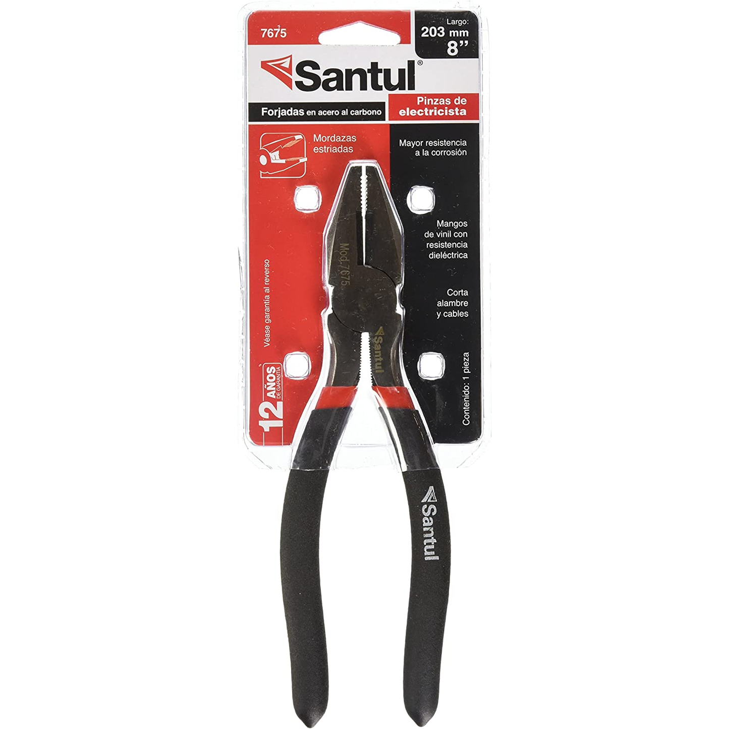 Pinza de electricista 8" Santul 7675