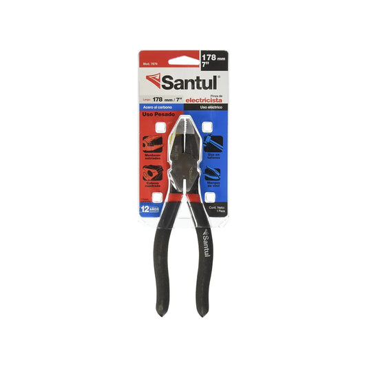 Pinza de electricista 7" uso rudo Santul 7676