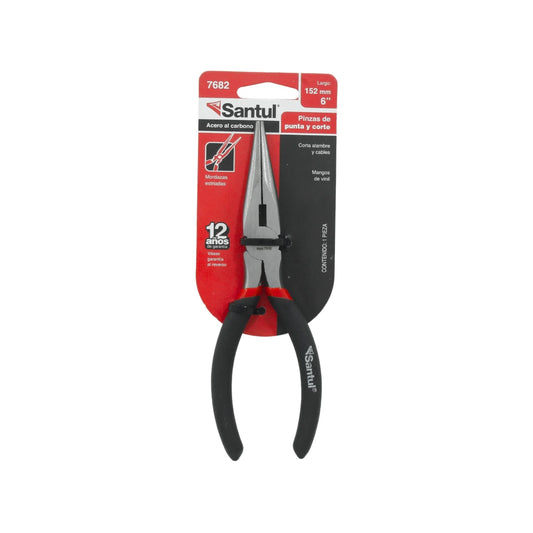 Pinza de punta y corte 6" Santul profesional 7682