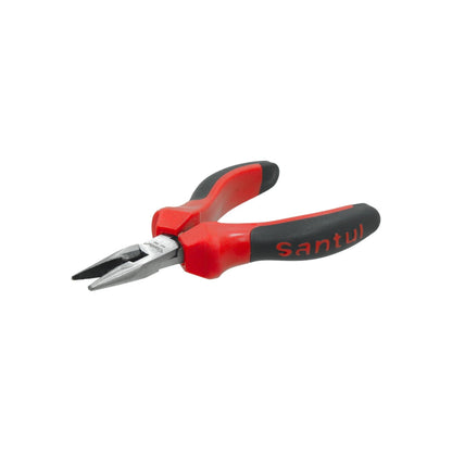 Pinza de punta fina Santul 5 pulgadas mango rojo y negro