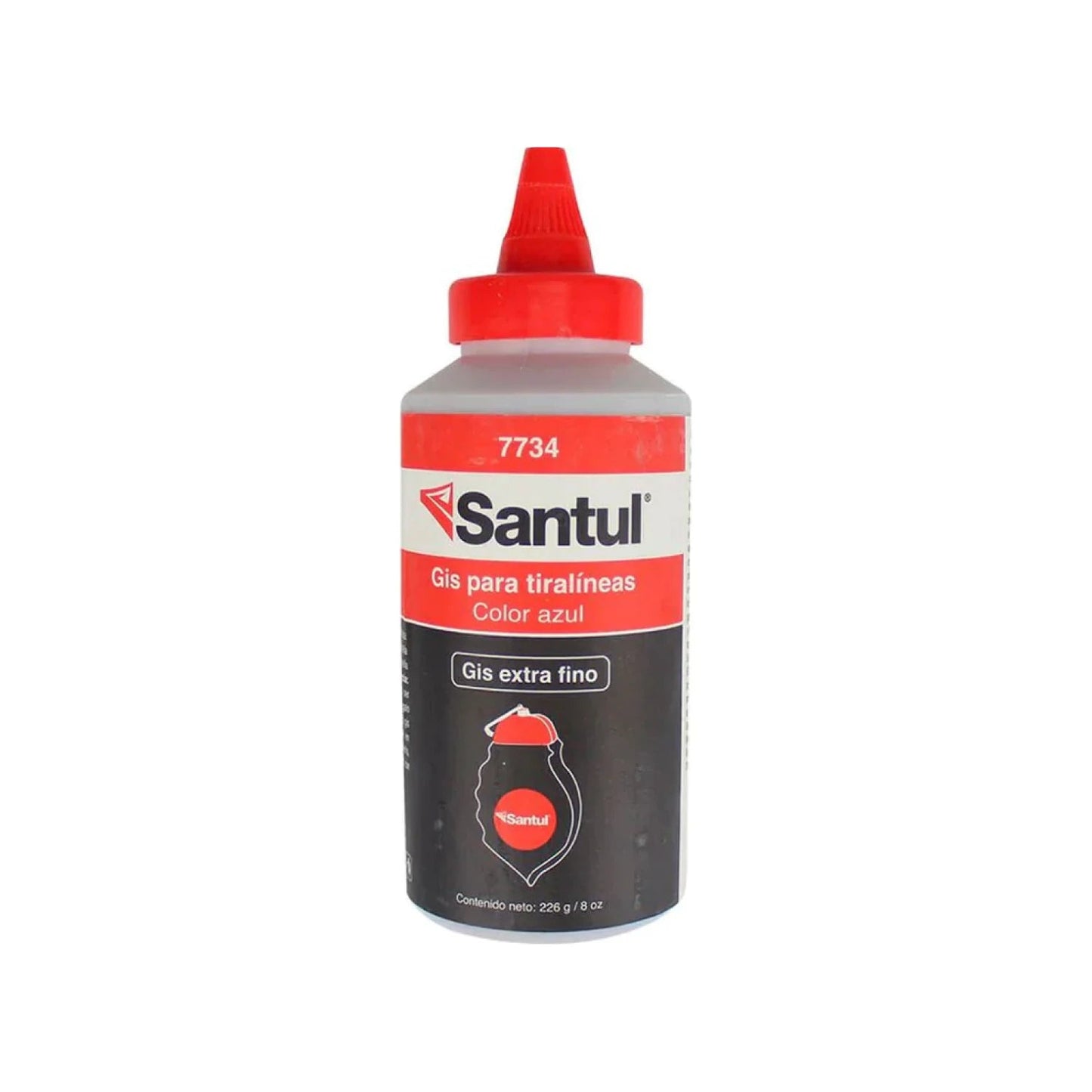 Gis para tiralíneas Santul azul extra fino 226g para marcar líneas rectas con precisión