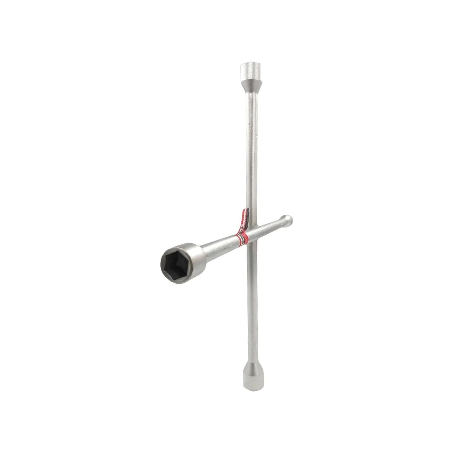 Llave de cruz de acero cromado 18 pulgadas para aflojar birlos de ruedas de automóvil