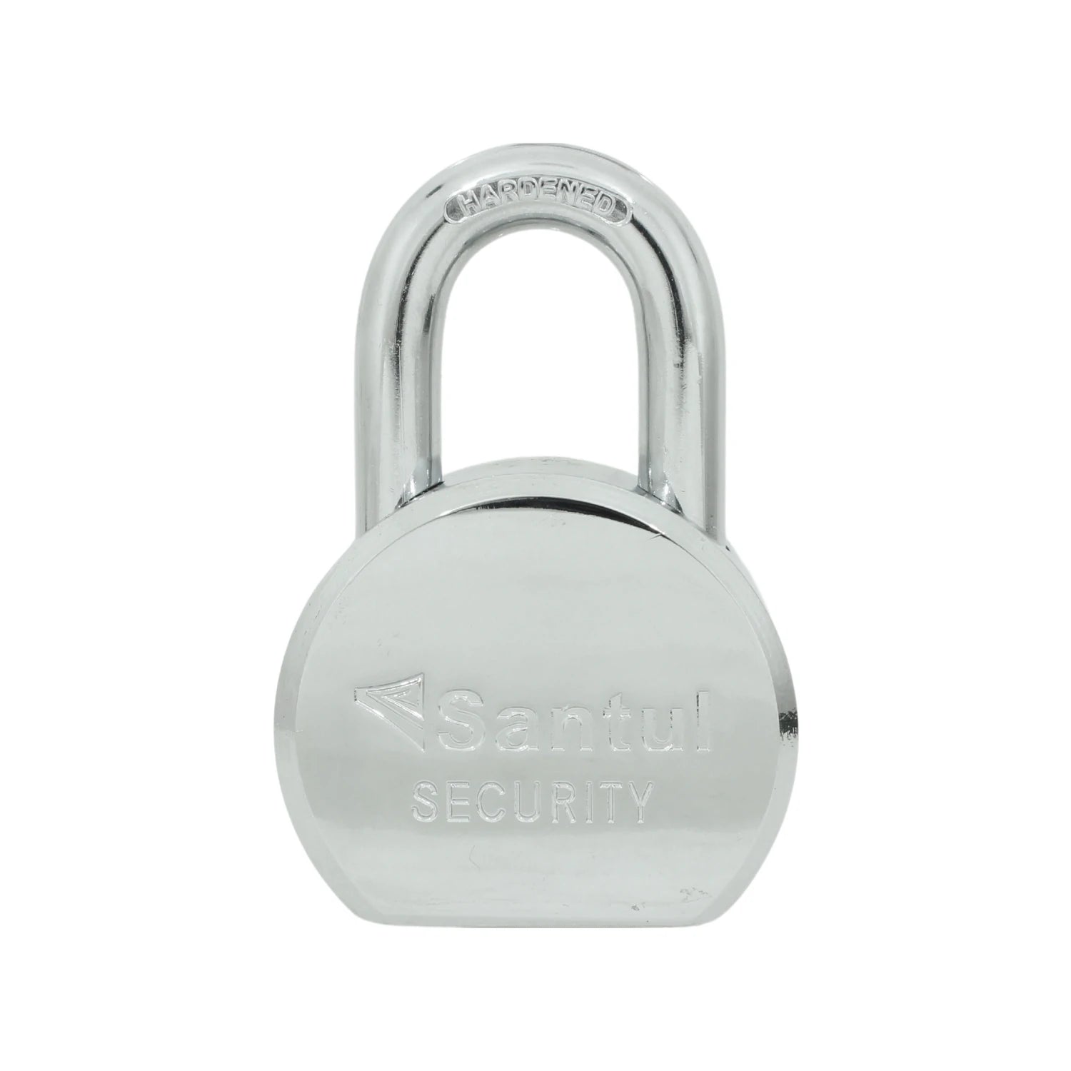 Candado Santul de seguridad 65mm cromado con gancho corto endurecido