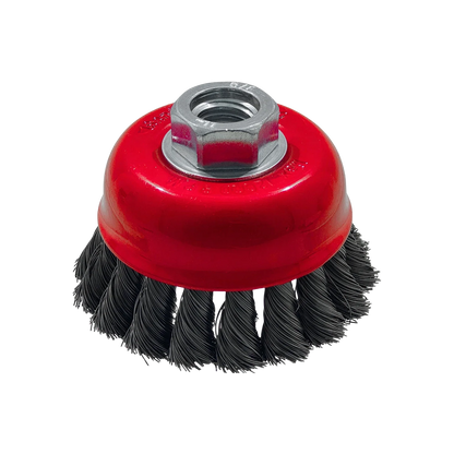 Carda de copa 3" x 5/8" para esmeriladora Santul 8590