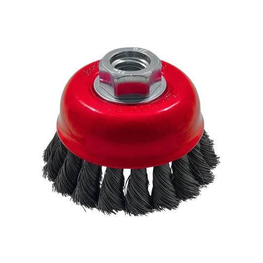 Carda de copa 3" x 5/8" para esmeriladora Santul 8590