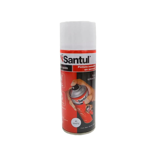 Pintura en aerosol blanco brillante 300 ml Santul 8820