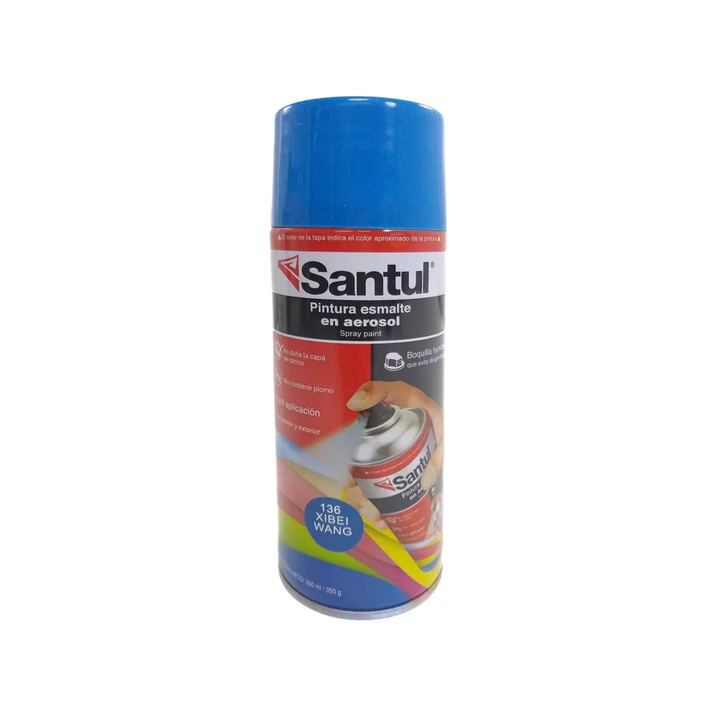 Pintura en aerosol azul ultramar 300 ml Santul 8825