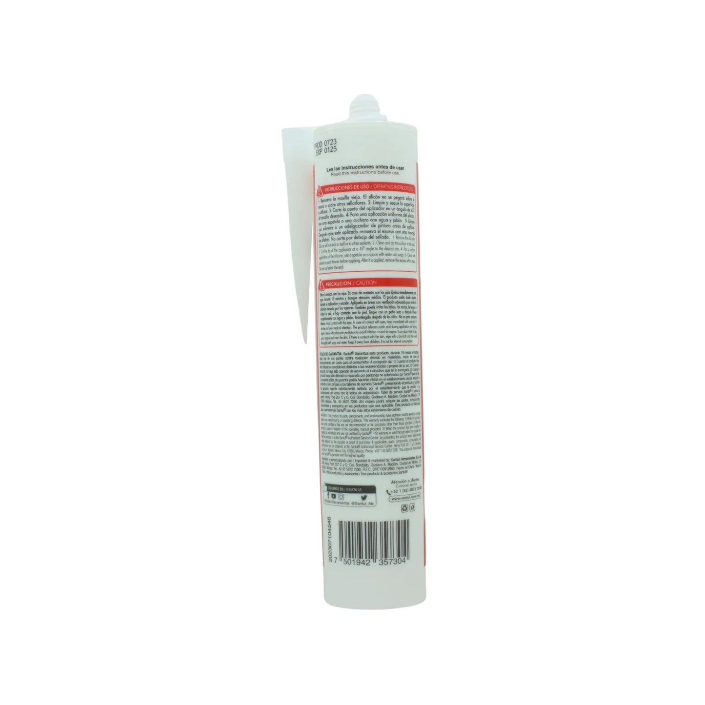 Silicón blanco 280 ml uso general Santul 5730