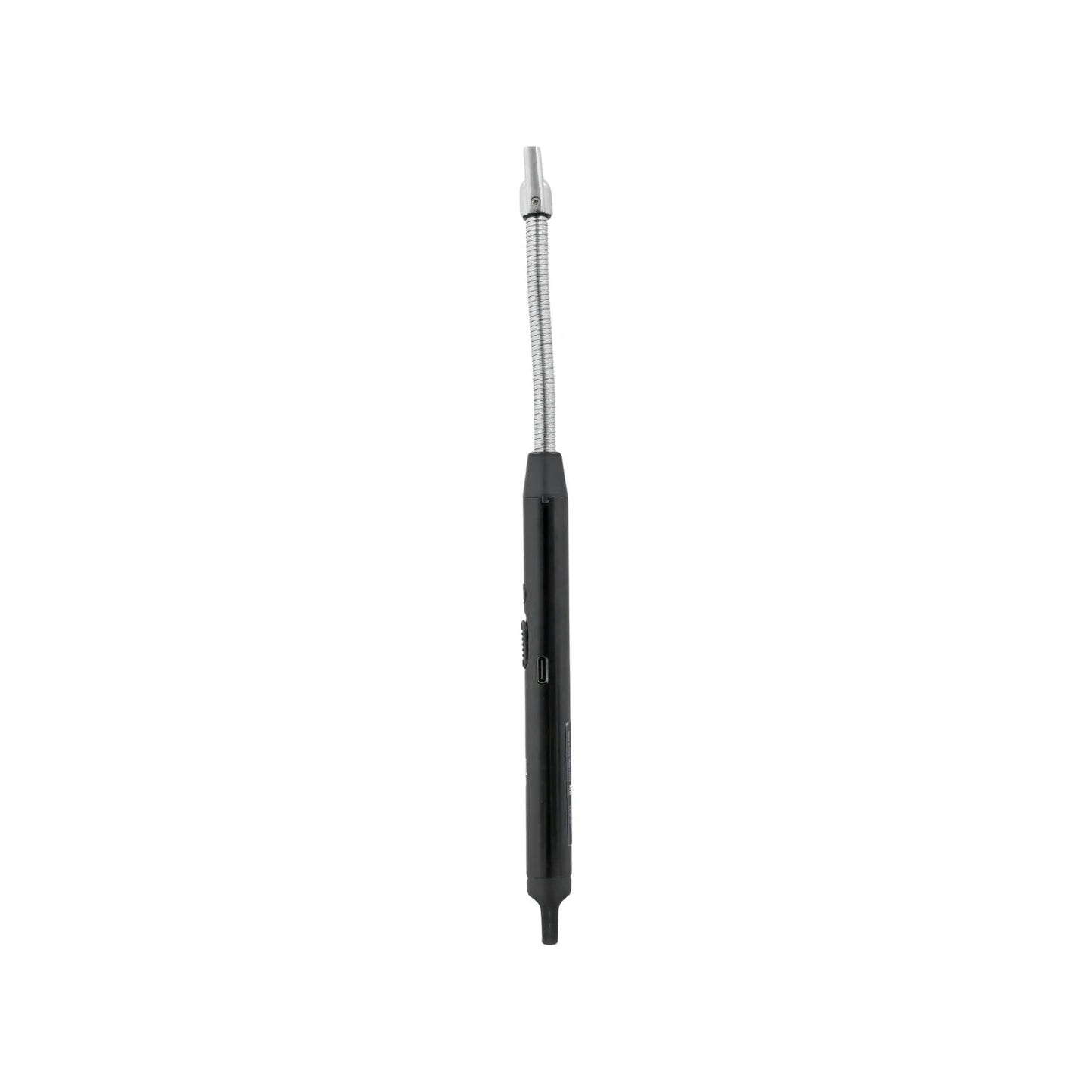 Encendedor eléctrico de arco negro recargable con cuello flexible metálico para velas y parrillas