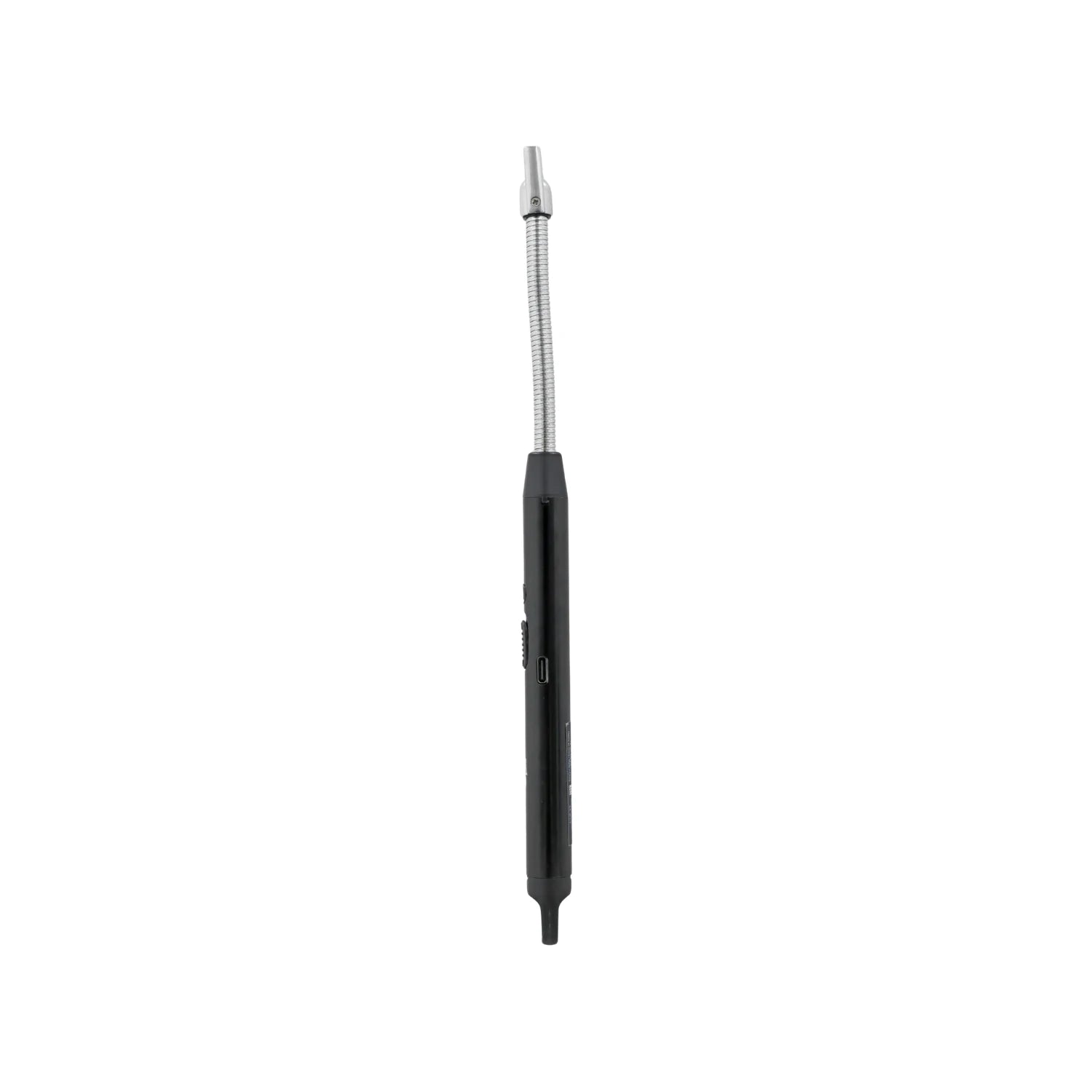 Encendedor eléctrico de arco negro recargable con cuello flexible metálico para velas y parrillas