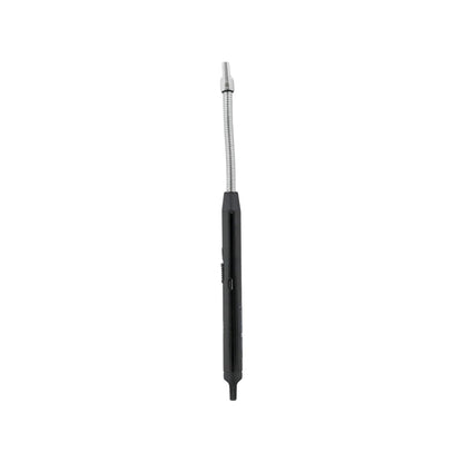 Encendedor eléctrico de arco negro recargable con cuello flexible metálico para velas y parrillas