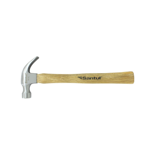 Martillo de uña curvo Santul 16 oz con mango de madera para clavos y construcción